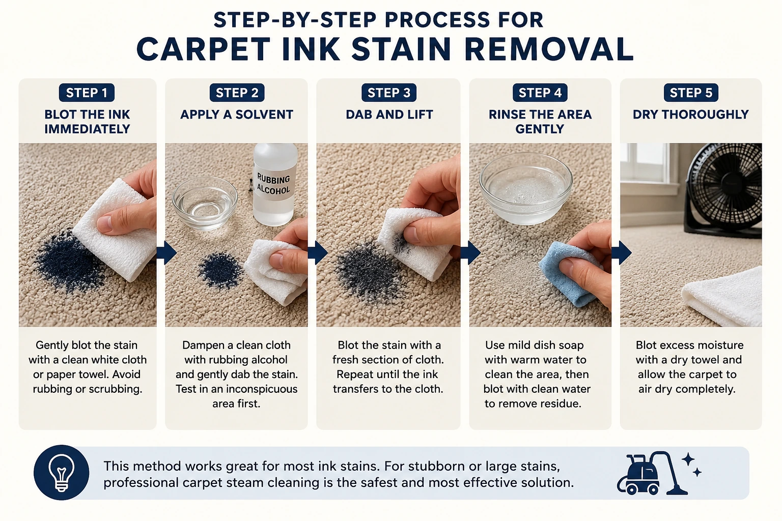 Best Cleaning Methods for Different Types of Ink Stains